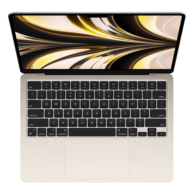 Apple Macbook Air 13 (M2 8-Core/Ram 8gb/Ssd 256 Gb/Graphics 8-Core/13,6" 2560x1664 Ips/ Ru) Starlight (Mly13ru/A)