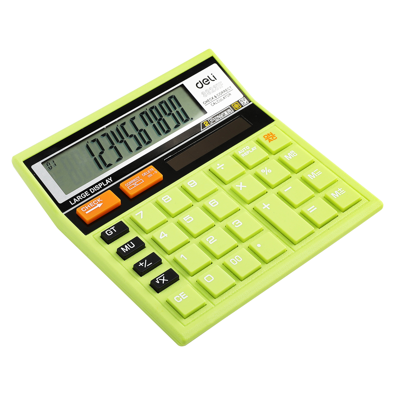 Калькулятор 12 Разрядный Check (Зелёный) 39231f Deli