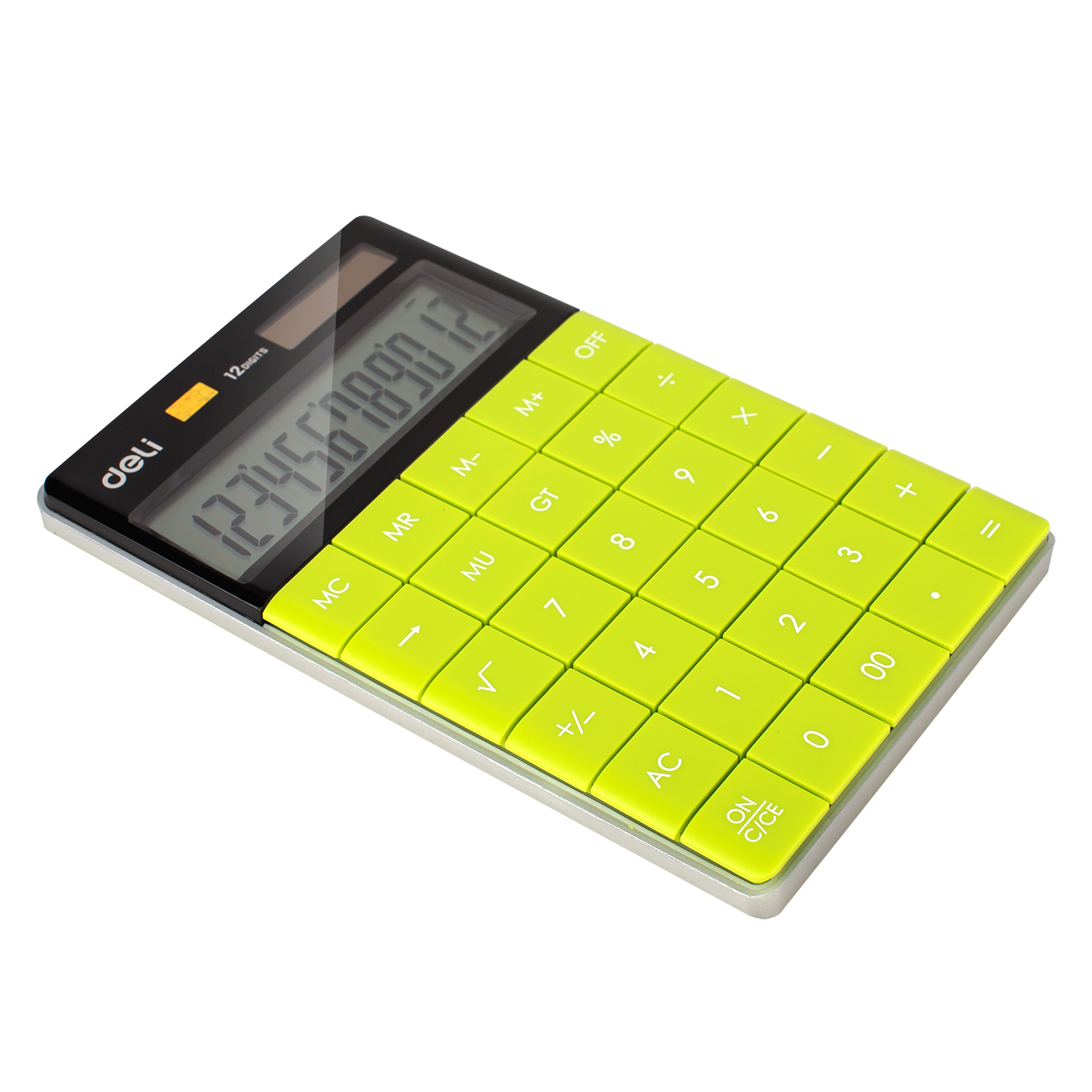 Калькулятор 12 Разрядный Touch (Зелёный) 1589 Deli