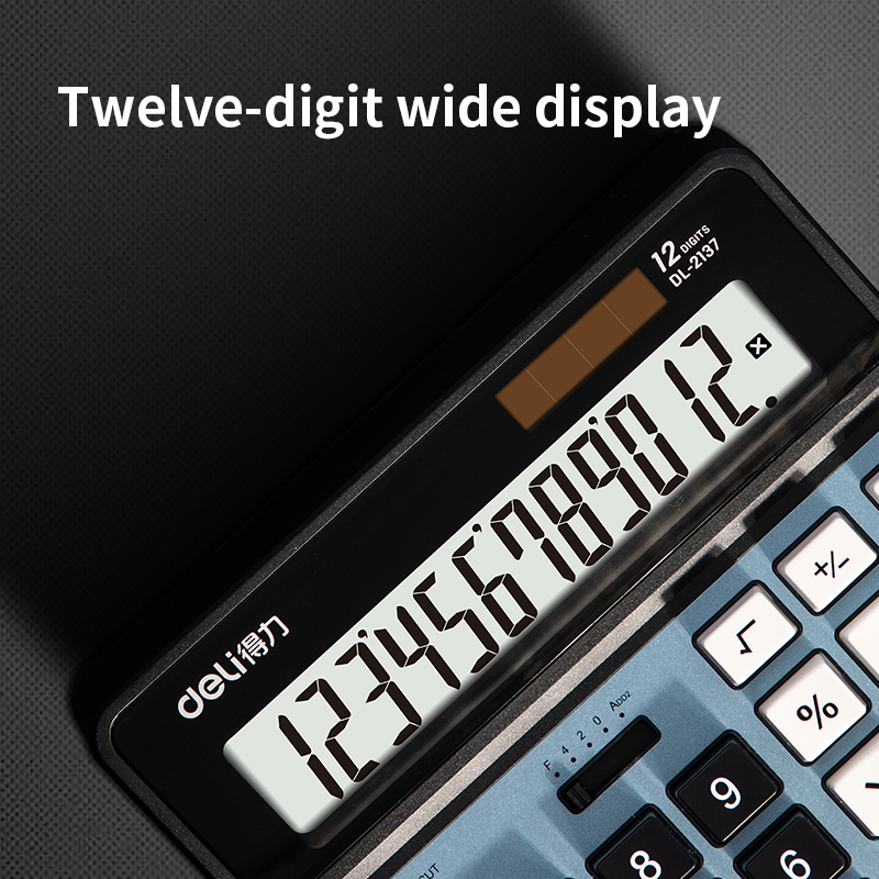 Калькулятор 12 Разрядный (Синий) 2137 Deli