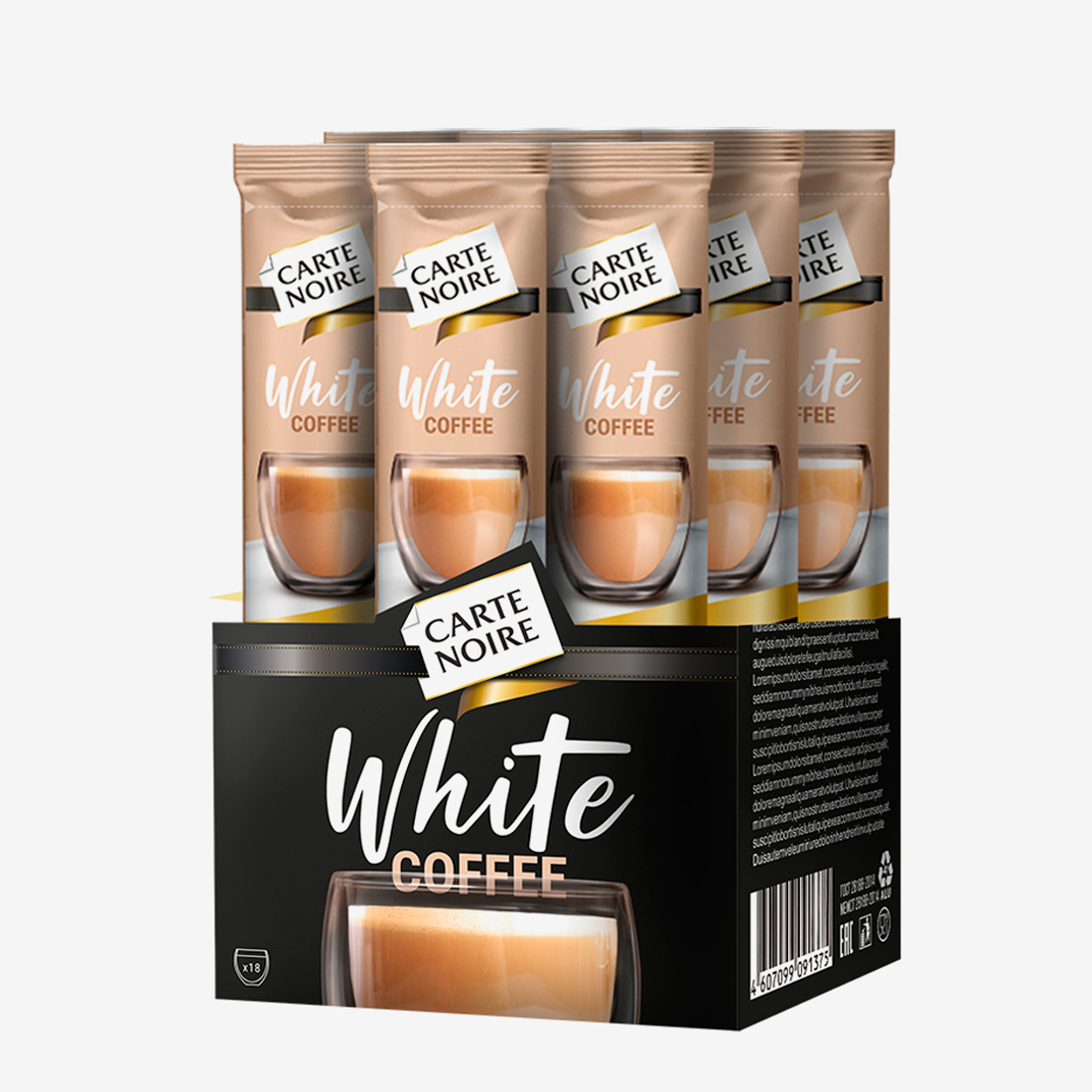 Carte Noire White Coffee 20x17.4grx10 (200Штук)