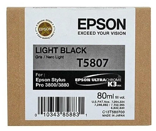 Картридж Epson T5807 Light Black