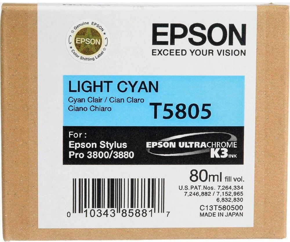 Картридж Epson T5805 Light Cyan