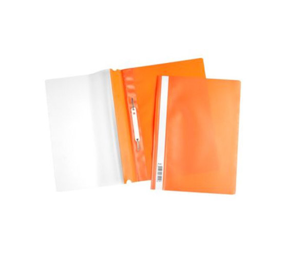 Папка -Скоросшиватель А4Ф Hatber 120/160Мкм Оранжевая Пластиковая
