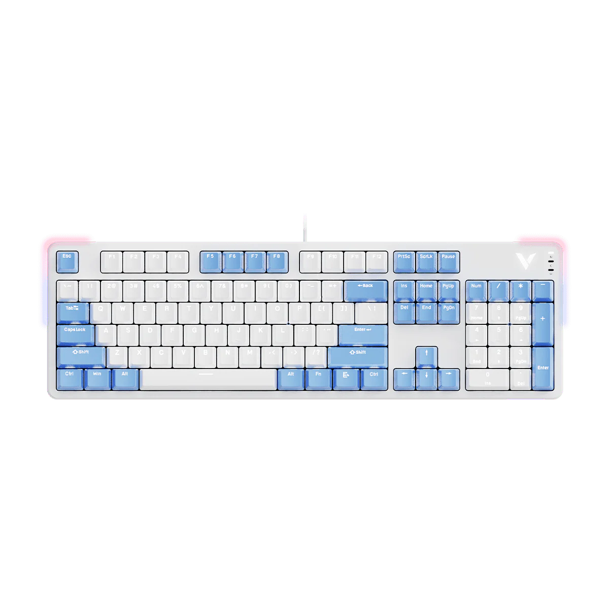 Проводная Клавиатура Rapoo V500pro White Cerulean
