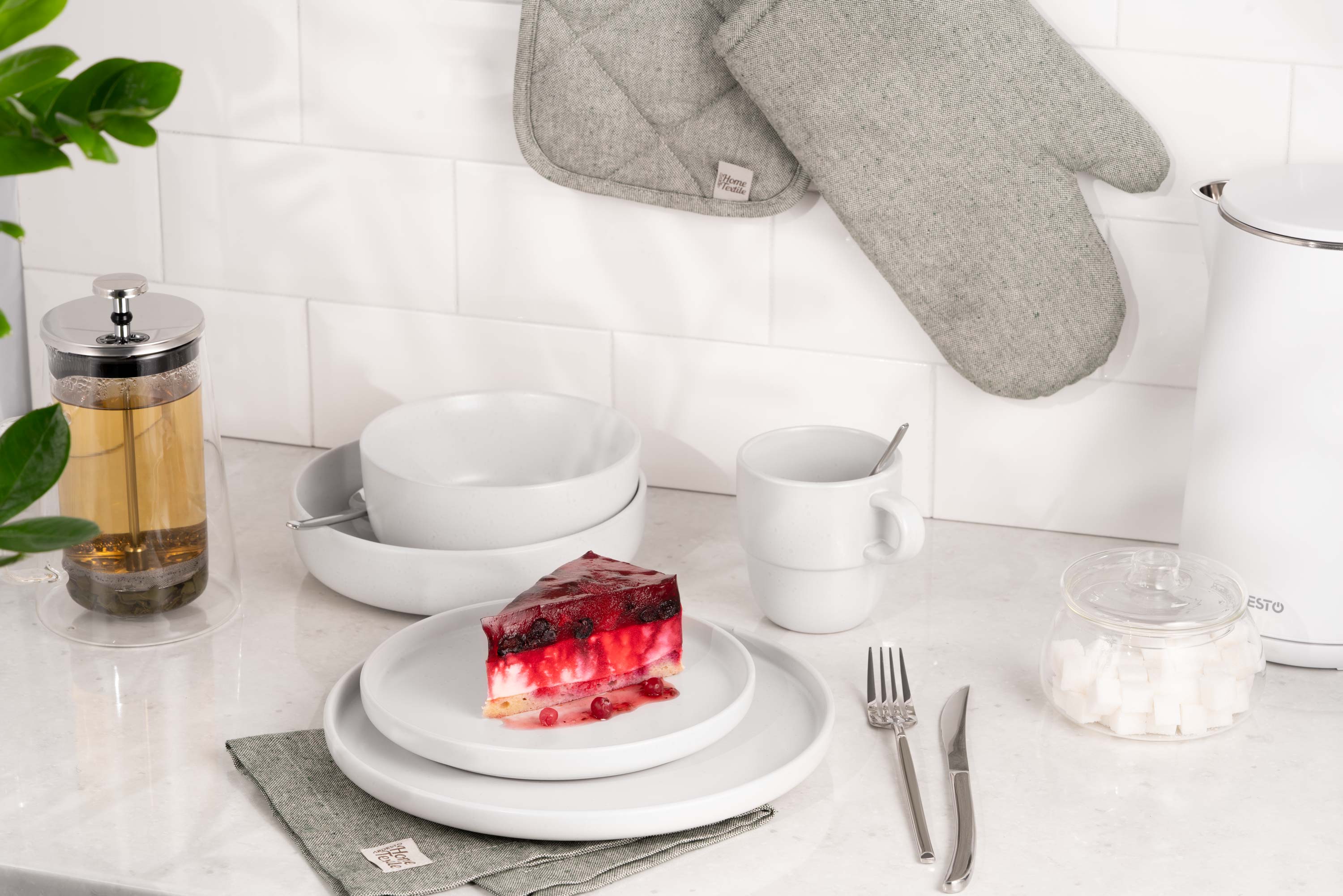 Тарелка Десертная Ardesto Trento, 20.5См, Керамика, Белый (6 Шт В Коробке)