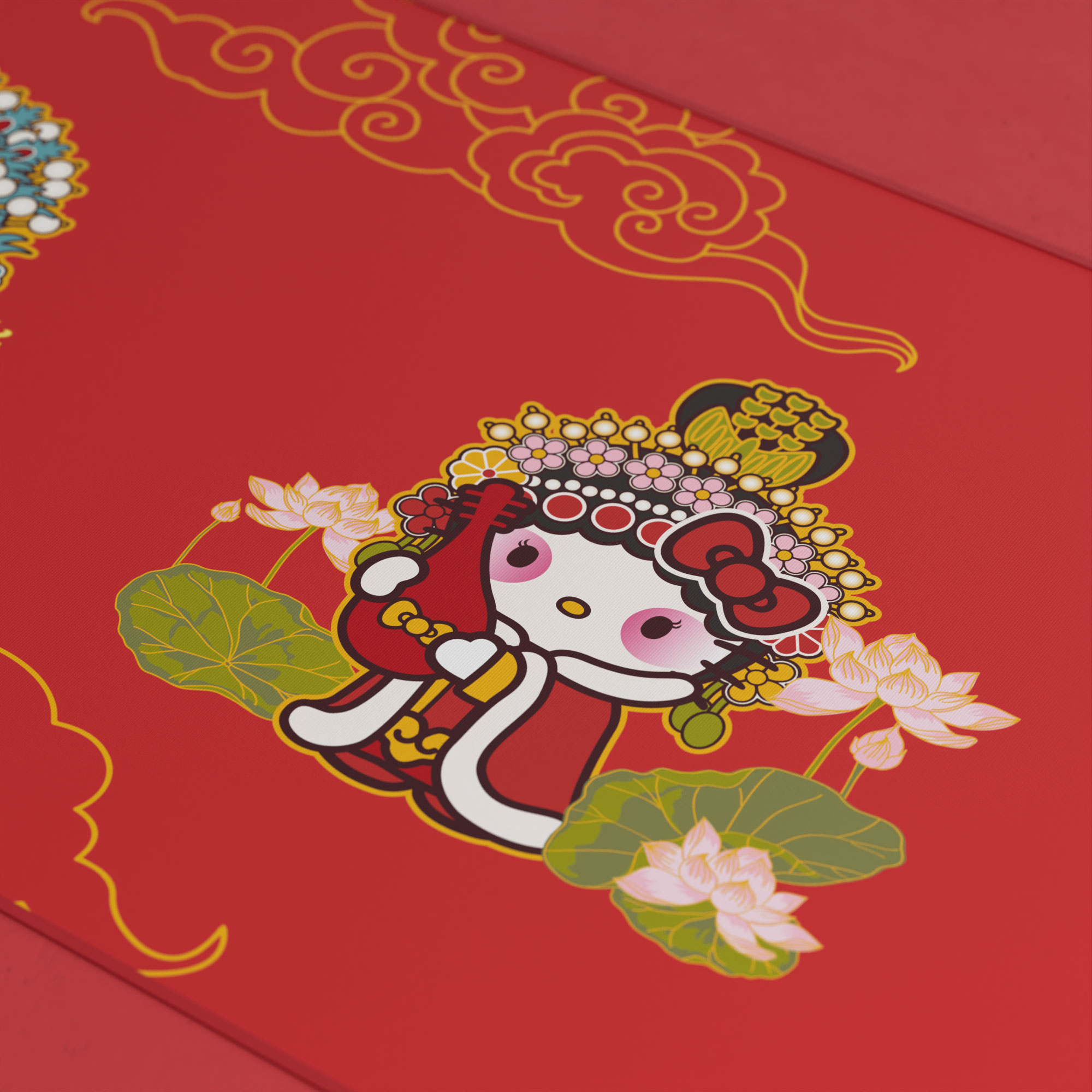 Игровая Поверхность Akko Hellokitty Peking Opera Deskmat B