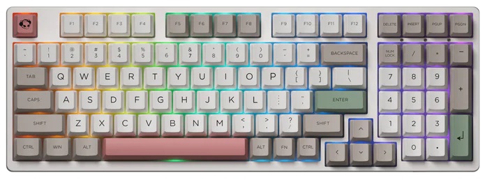 Клавиатура Akko 3098b 9009 Cs Jelly White Rgb