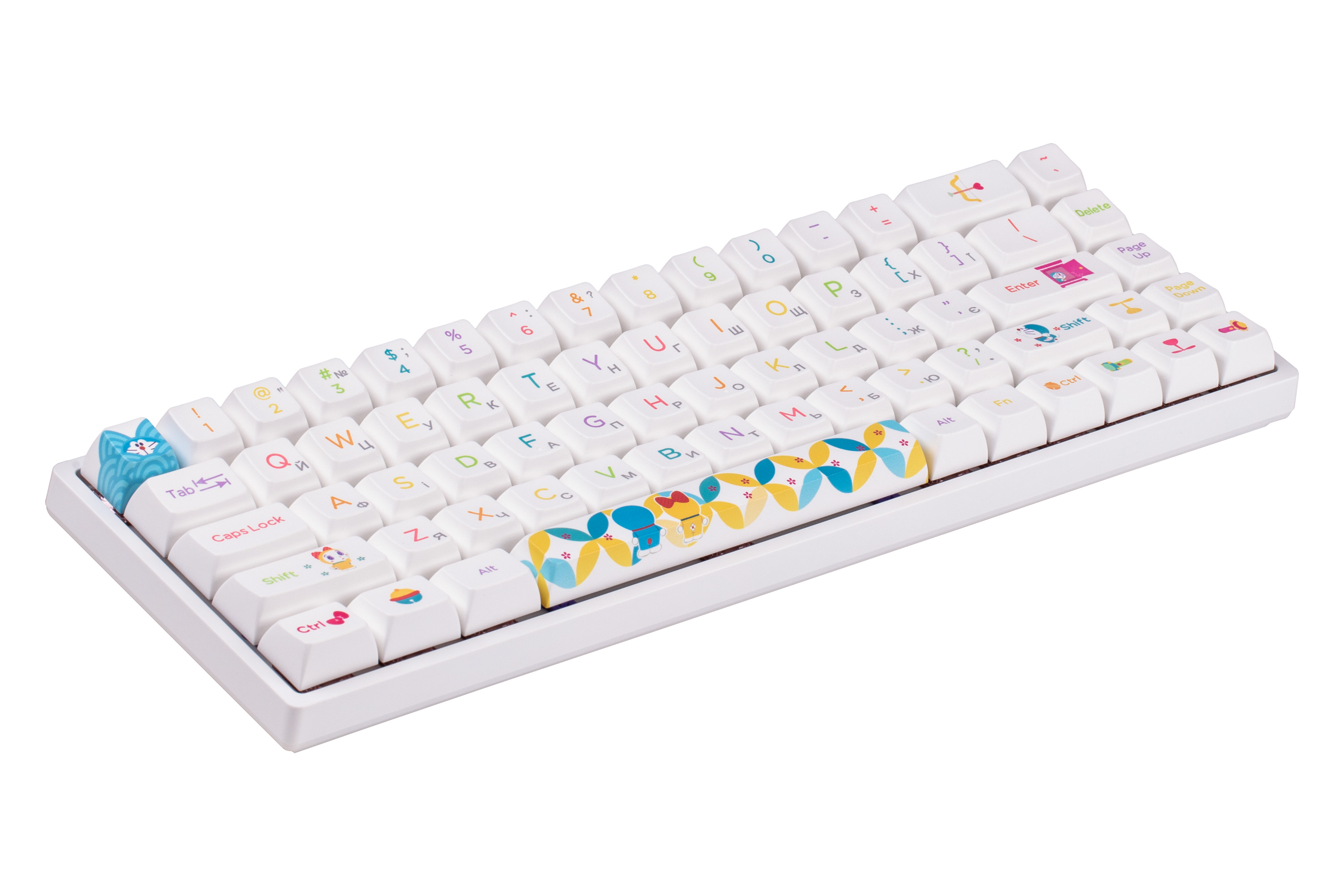 Клавиатура Akko 3068b Doraemon Rainbow Cs Jelly Pink Rgb