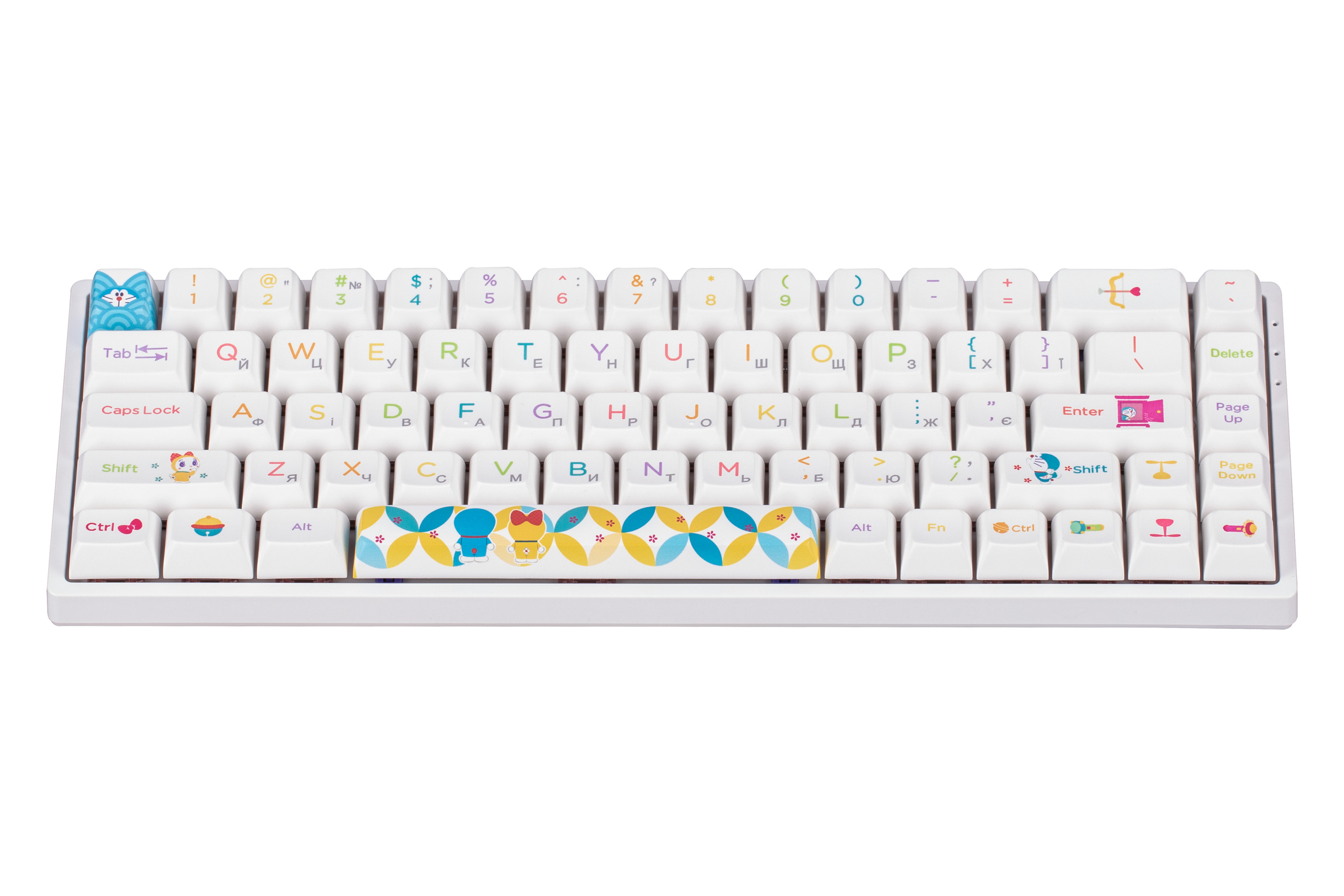Клавиатура Akko 3068b Doraemon Rainbow Cs Jelly Pink Rgb