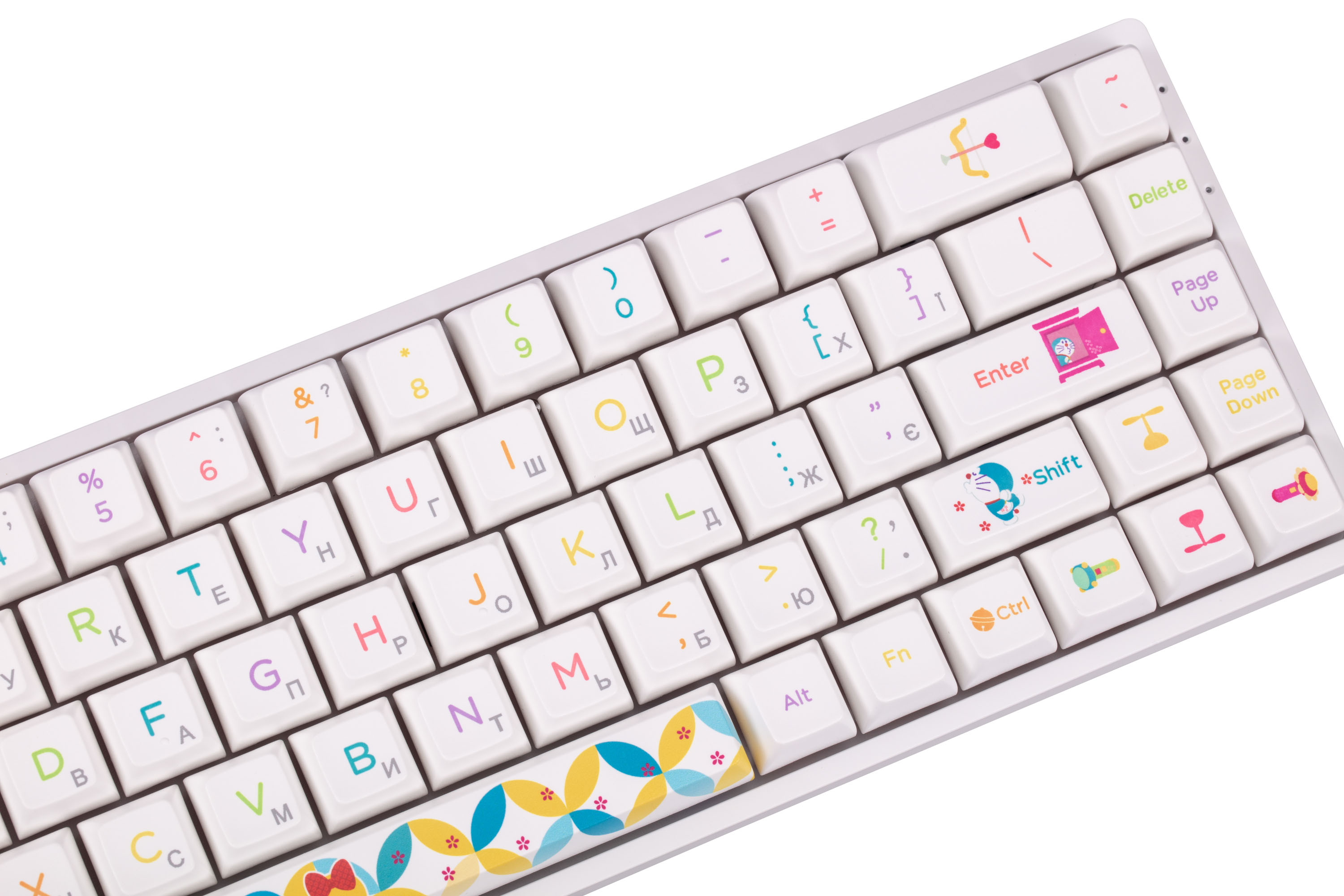 Клавиатура Akko 3068b Doraemon Rainbow Cs Jelly Pink Rgb