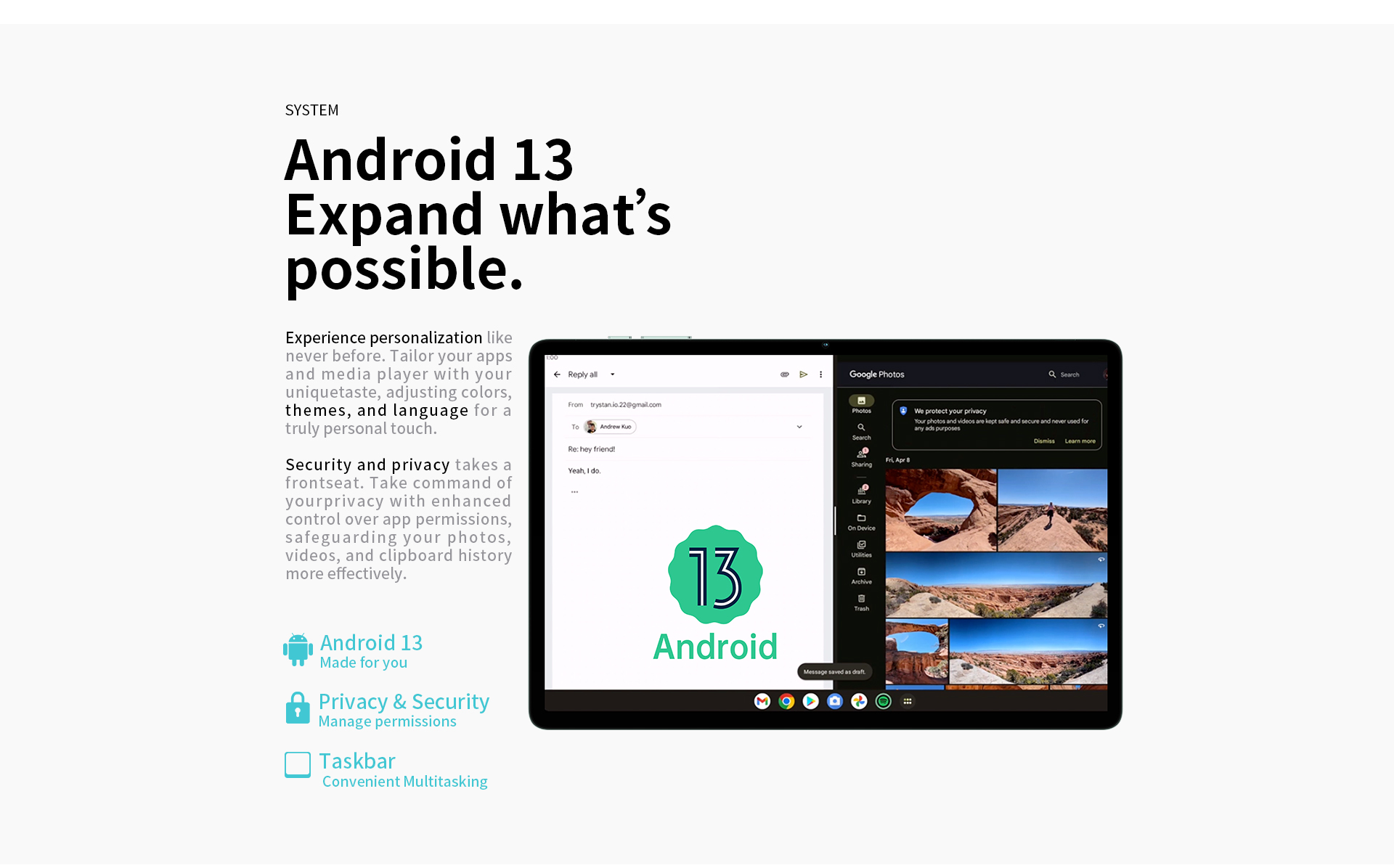 Планшет Teclast M50 Pro 10.1" 8Гб, 256Гб, Lte, 6000Ма•Ч, Android, Голубой + Портативное Зарядное Устройство Power Bank Belkin 20000mah, 30w, Pd For Macbook, White
