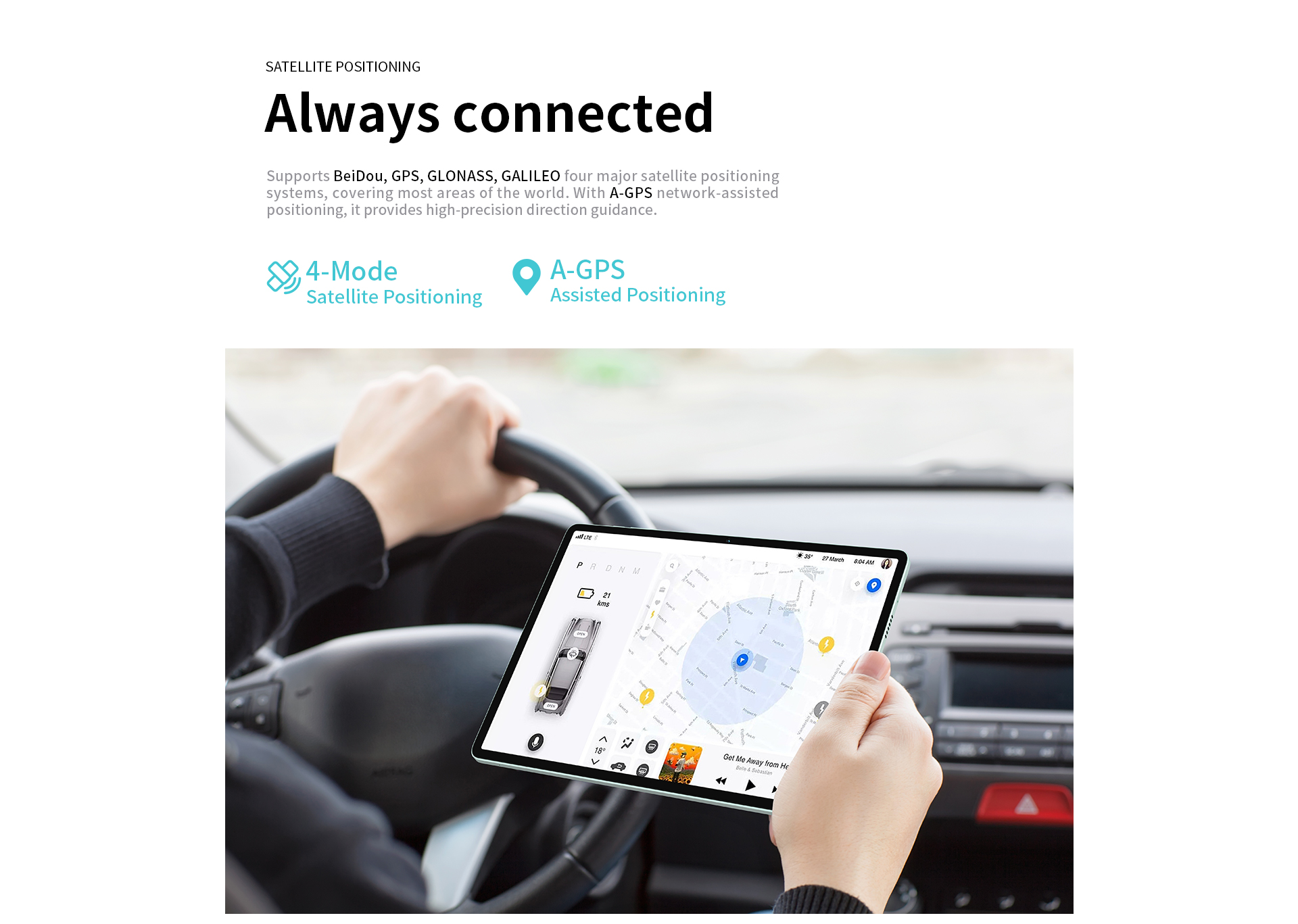 Планшет Teclast M50 Pro 10.1" 8Гб, 256Гб, Lte, 6000Ма•Ч, Android, Голубой + Портативное Зарядное Устройство Power Bank Belkin 20000mah, 30w, Pd For Macbook, White