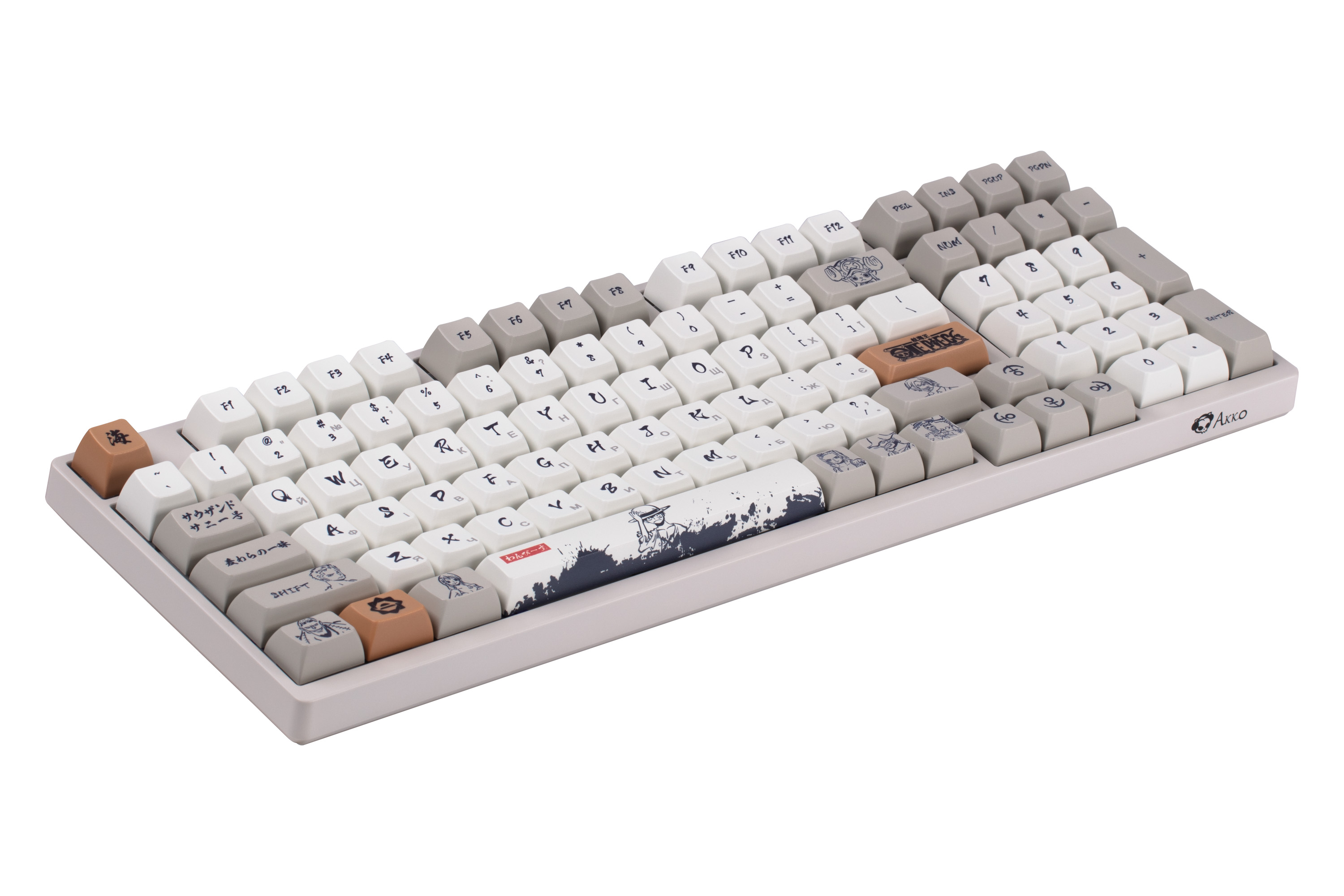 Клавиатура Akko 3098s Rgb One Piece Calligraphy(Hotswappable) Cs Jelly Blue Rgb