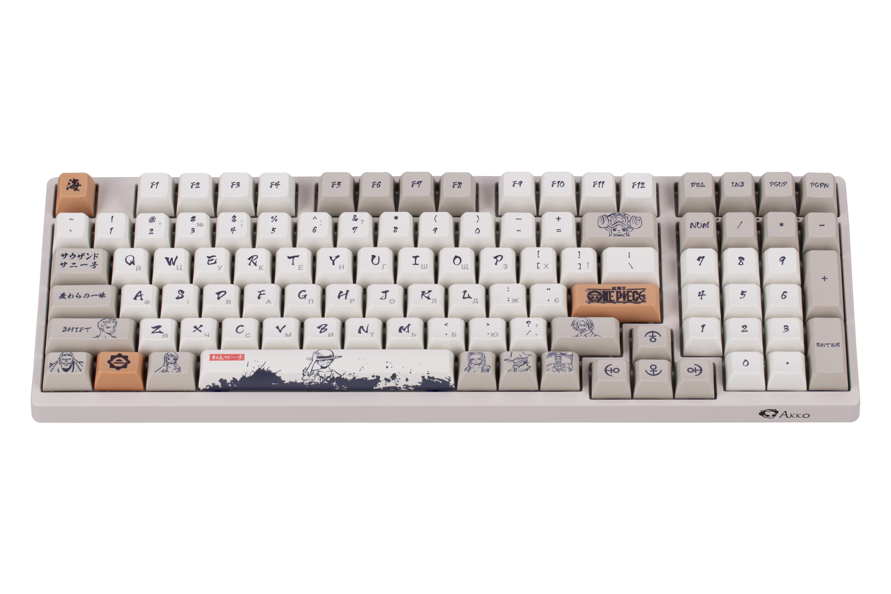 Клавиатура Akko 3098s Rgb One Piece Calligraphy(Hotswappable) Cs Jelly Blue Rgb