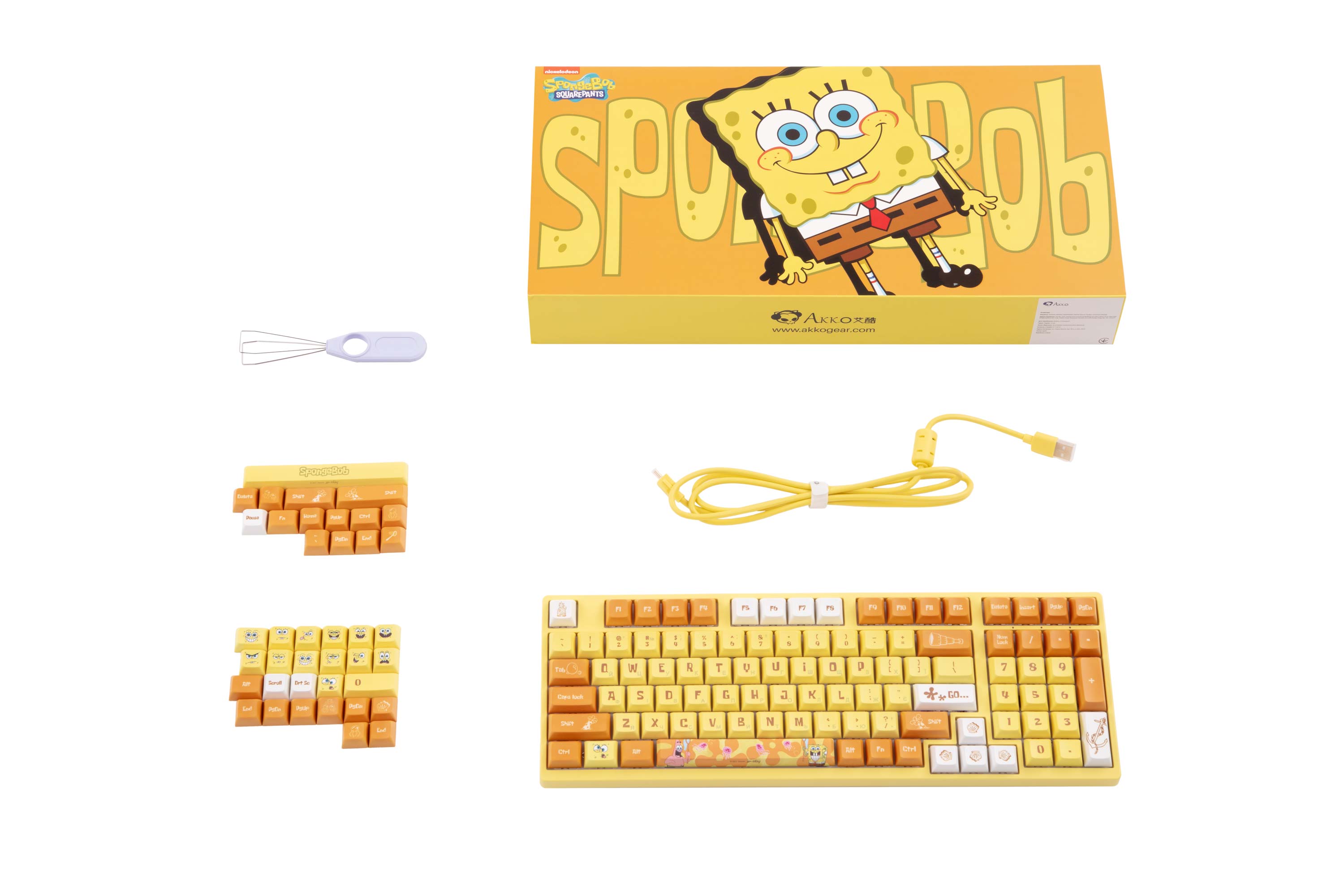 Клавиатура Akko 3098s Rgb Sponge Bob Cs Starfish Rgb