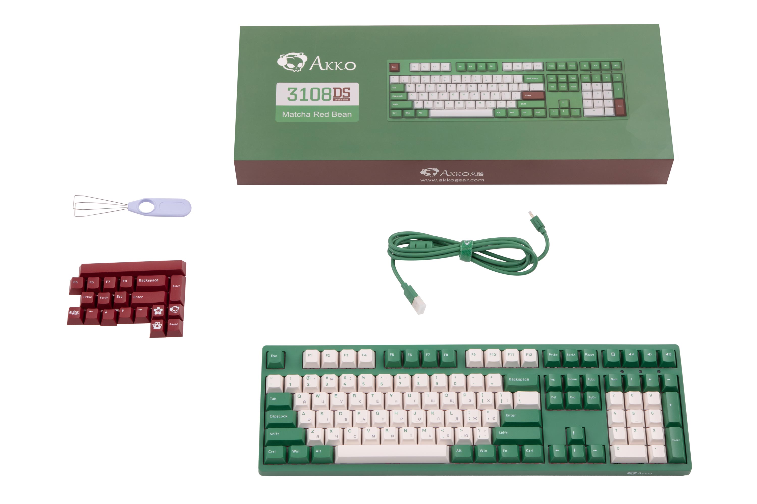 Клавиатура Akko 3108 V2 Ds Matcha Red Bean V2 Orange