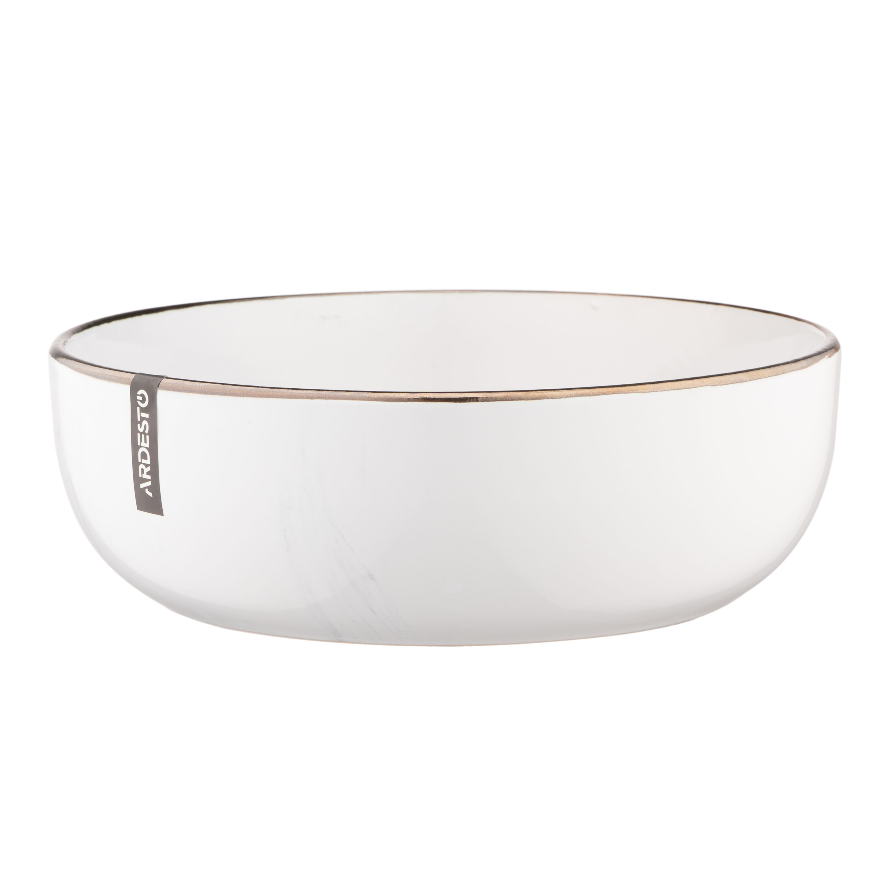 Комплект Из 6 Шт Тарелка Суповая Ardesto Marmo, 19См, Керамика, Белый