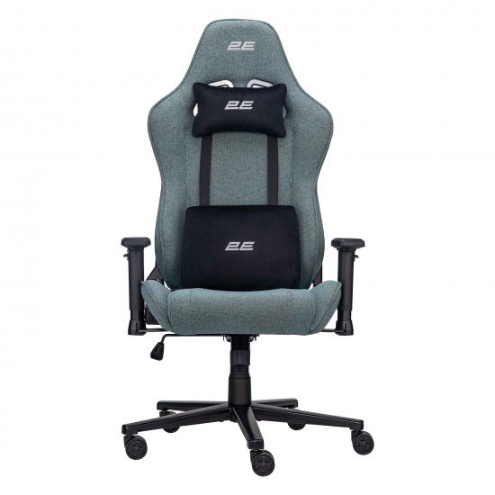 Кресло 2e Gaming Bushido Lite, Ткань, 2d-Armrests, Зелёный Тёмный