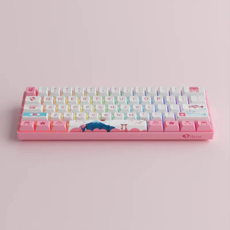 Клавиатура Akko 3061s World Tour Tokyo R2 Rgb Hotswappable Cherry Profile Gateron Orange Rgb