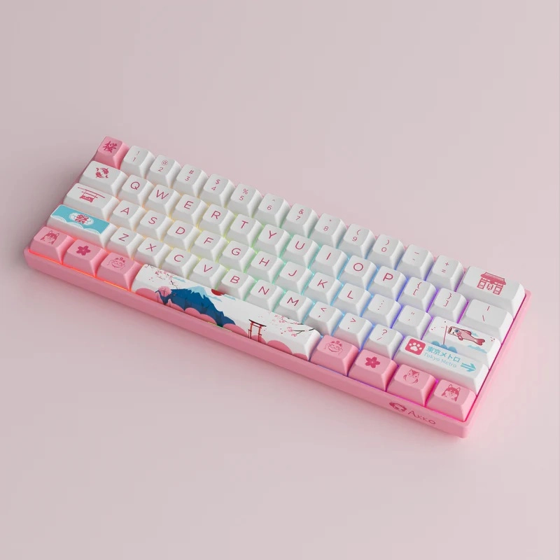 Клавиатура Akko 3061s World Tour Tokyo R2 Rgb Hotswappable Cherry Profile Gateron Orange Rgb