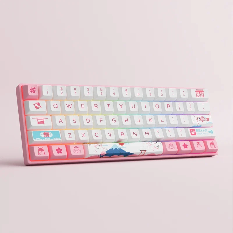 Клавиатура Akko 3061s World Tour Tokyo R2 Rgb Hotswappable Cherry Profile Gateron Orange Rgb
