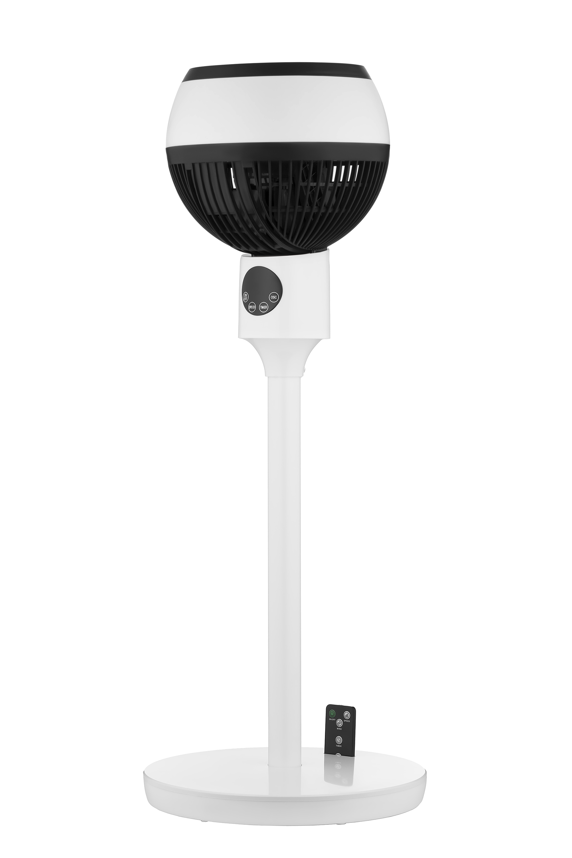 Вентилятор Напольный Ardesto Fnt-C880, Высота 88 См, Дисплей, Таймер, Пульт Ду, Белый/Чёрный