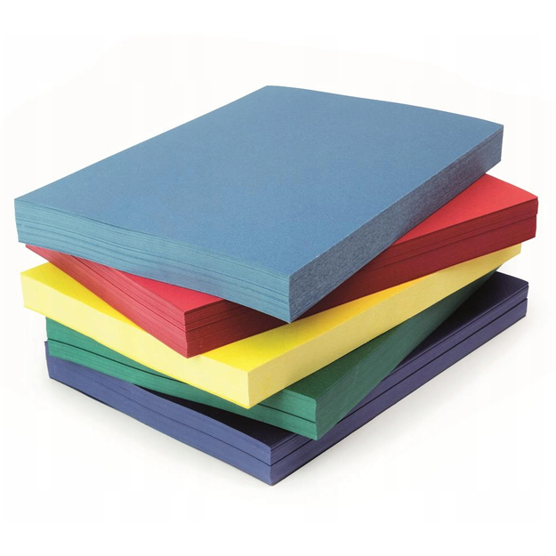 Обложка для переплета картонная  А4 100шт 210гр/м Leather (голубая) Bindi
