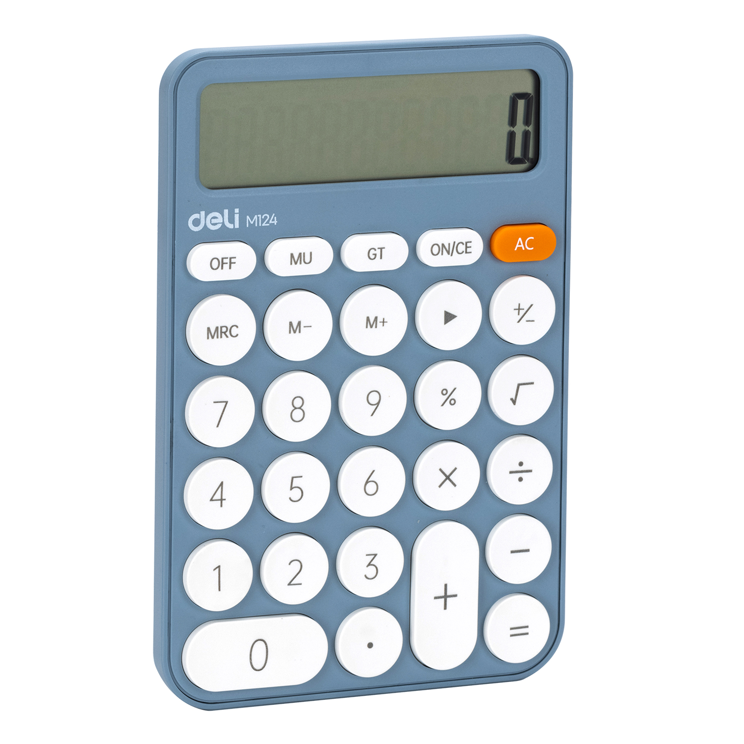 Калькулятор 12 разрядный (голубой) M124 Deli