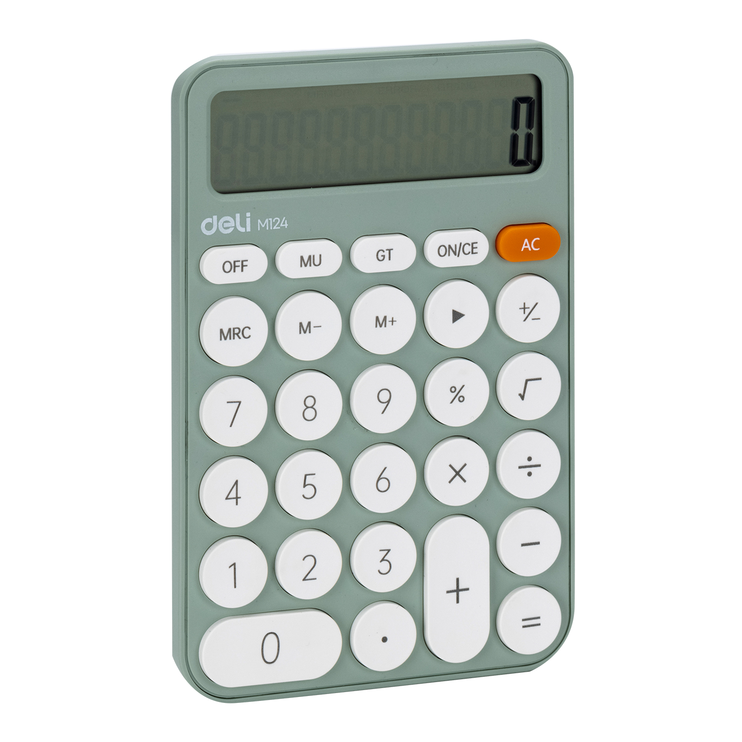 Калькулятор 12 разрядный (зелёный) M124 Deli