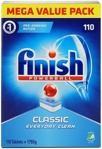 Таблетки для мытья посуды в посудомоечных машинах FINISH Classic 110 таблеток х4