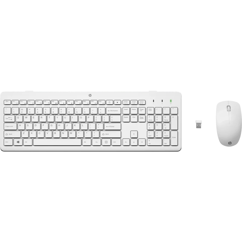 Беспроводный комплект клавиатура + мышь для ПК HP 230 Wireless Mouse and Keyboard Combo (White) RUSS (3L1F0AA)