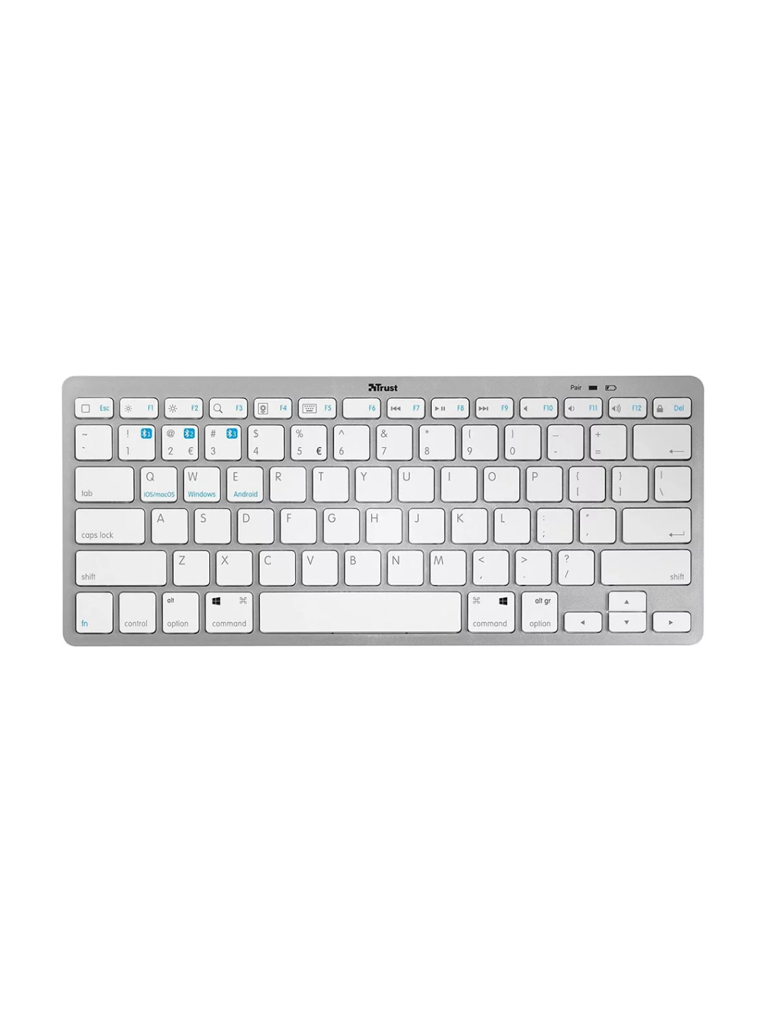 Клавиатура беспроводная Trust Nado BT White