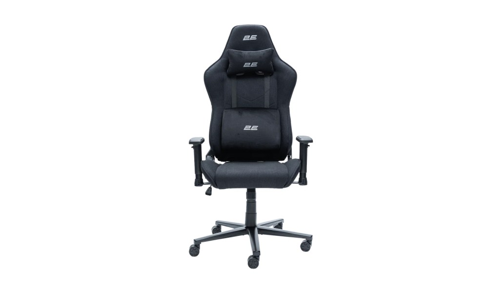 Кресло 2E GAMING BUSHIDO Lite, ткань, 2D-Armrests, чёрный