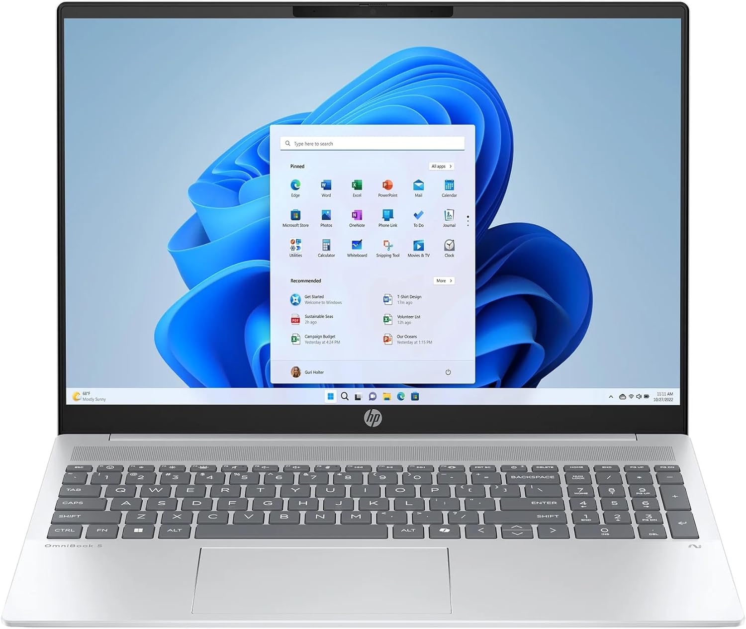 HP OmniBook 5 AI PC Clamshell | CanopyR 25C1 | Ultra 7-255U (12C) 12 NPU TOPs | 16GB LPDDR5X 7467 on-board | 512GB PCIe Gen4 Value | Intel Graphics | 16.0 2K (1920x1200) Antiglare IPS 300 nits | OST FreeDOS 3.0 | Glacier Silver - 1080p TNR PVCY ST | WARR