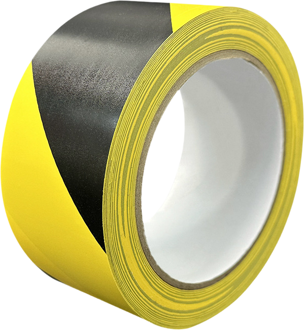 Предупреждающая лента жёлто-чёрная 48 мм × 33 м