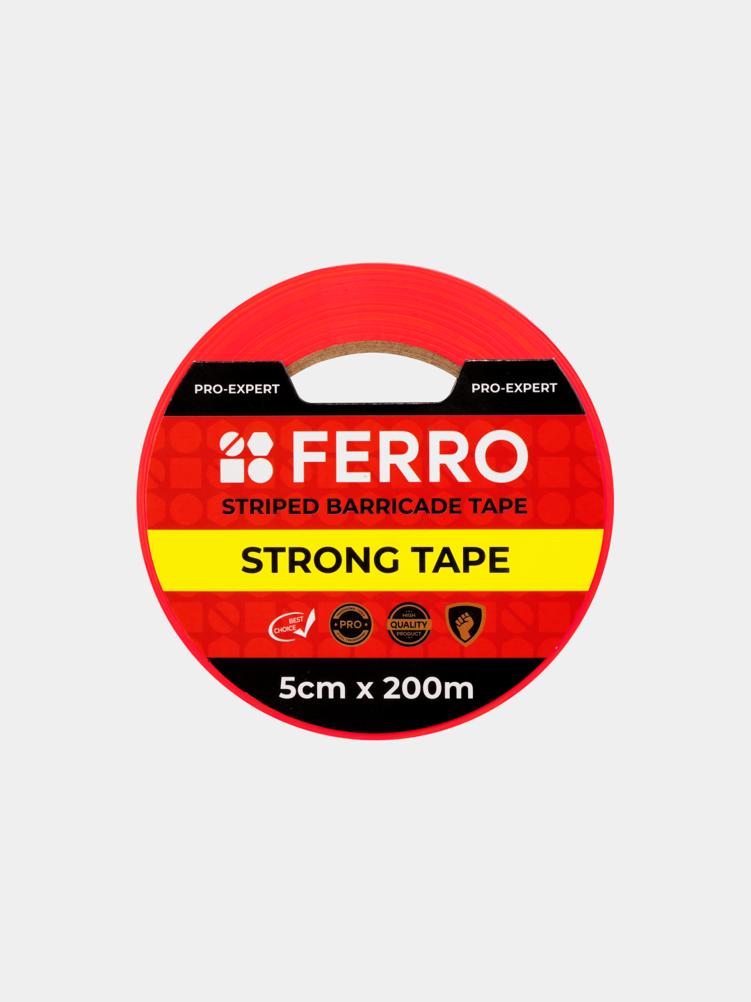 Предупреждающая лента красно-белая 5*100м