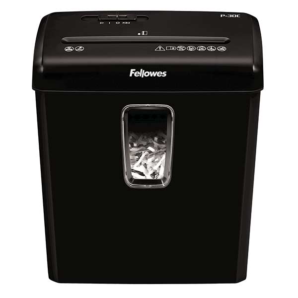 Шредер Fellowes® Powershred® P-30C, DIN P-4, 4х34 мм, 6 лст., 15 лтр.	FS-60081