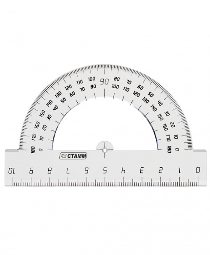 Транспортир 10см 180*