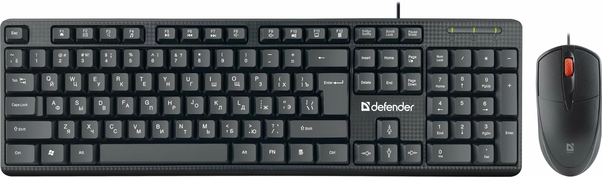Проводной набор клавиатура и мышь Defender Line C-511