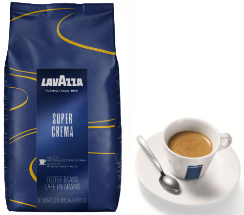Кофе в зёрнах Lavazza Super Crema
