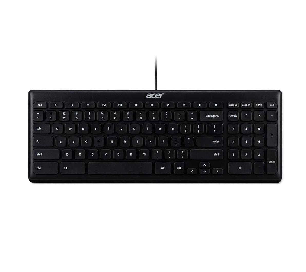 Проводная клавиатура Acer KB_option AKB910 Chrome OS KB Black 1.8M, US int, Brown Box