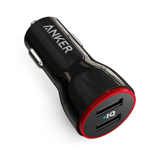 Автомобильное зарядное устройство Anker PowerDrive 2 24W 2-Port Car Charger (Black)