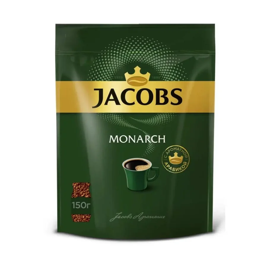 Jacobs Monarch Coffee Soluble Pck 9x150gr