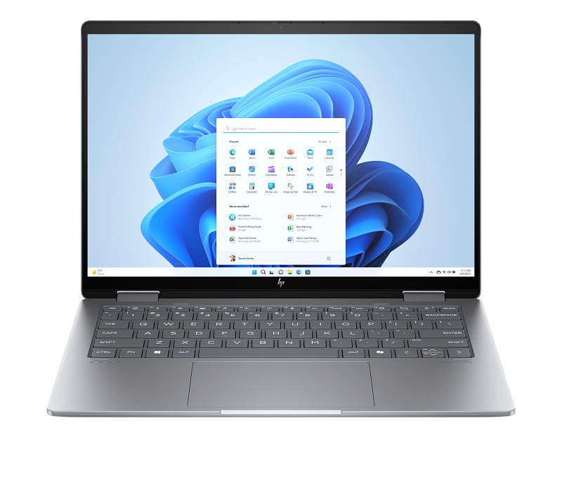HP ENVY x360 | Hyatt 24C1 | Ryzen 7-8840HS | 16GB 6400 LPDDR5 on-board | 1TB PCIe Gen4 Value | AMD Radeon Graphics | Touch/14.0 WUXGA (1920x1200) IPS 300 nits Narrow Border flat | OST W11H6 PLS | Meteor Silver - 5MP IR TNR PVCY ST | WARR 1/1/0 EURO