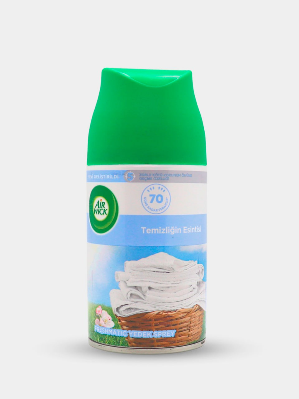 Сменный баллон для освежителя воздуха Air Wick Freshmatic Серии Pure: "Прохлада льна и свежесть сирени" 250мл