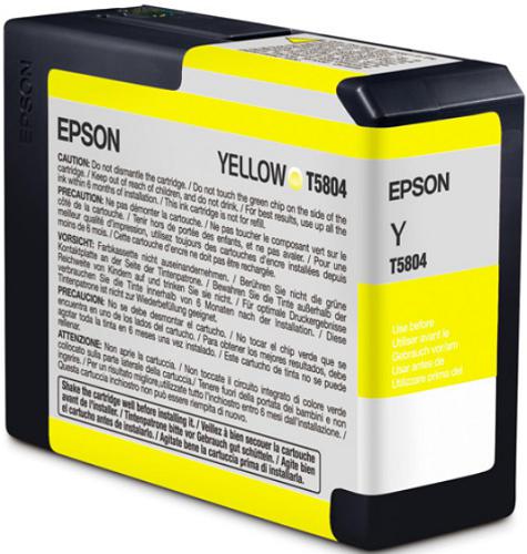 Картридж Epson T5804 Yellow