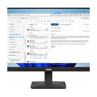 Lenovo - 24" S24-4e Monitor, IPS, 4ms, 100Hz, FHD (1920x1080), HDMI, VGA, Raven Black