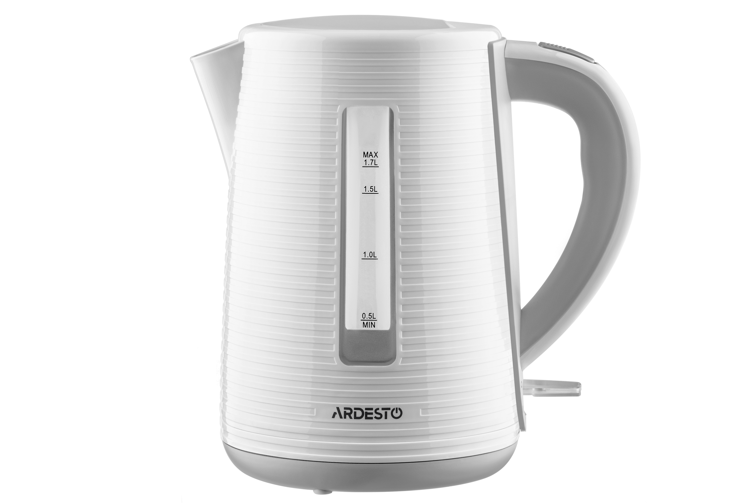 Электрочайник Ardesto EKL-F17WG 1.7л/2150Вт/strix контроль/цвет белый + серый,