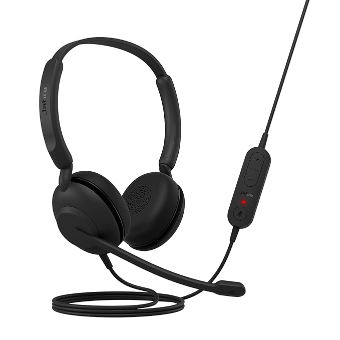 Jabra Evolve 10 Stereo, USB-A, Leatherettes, Black